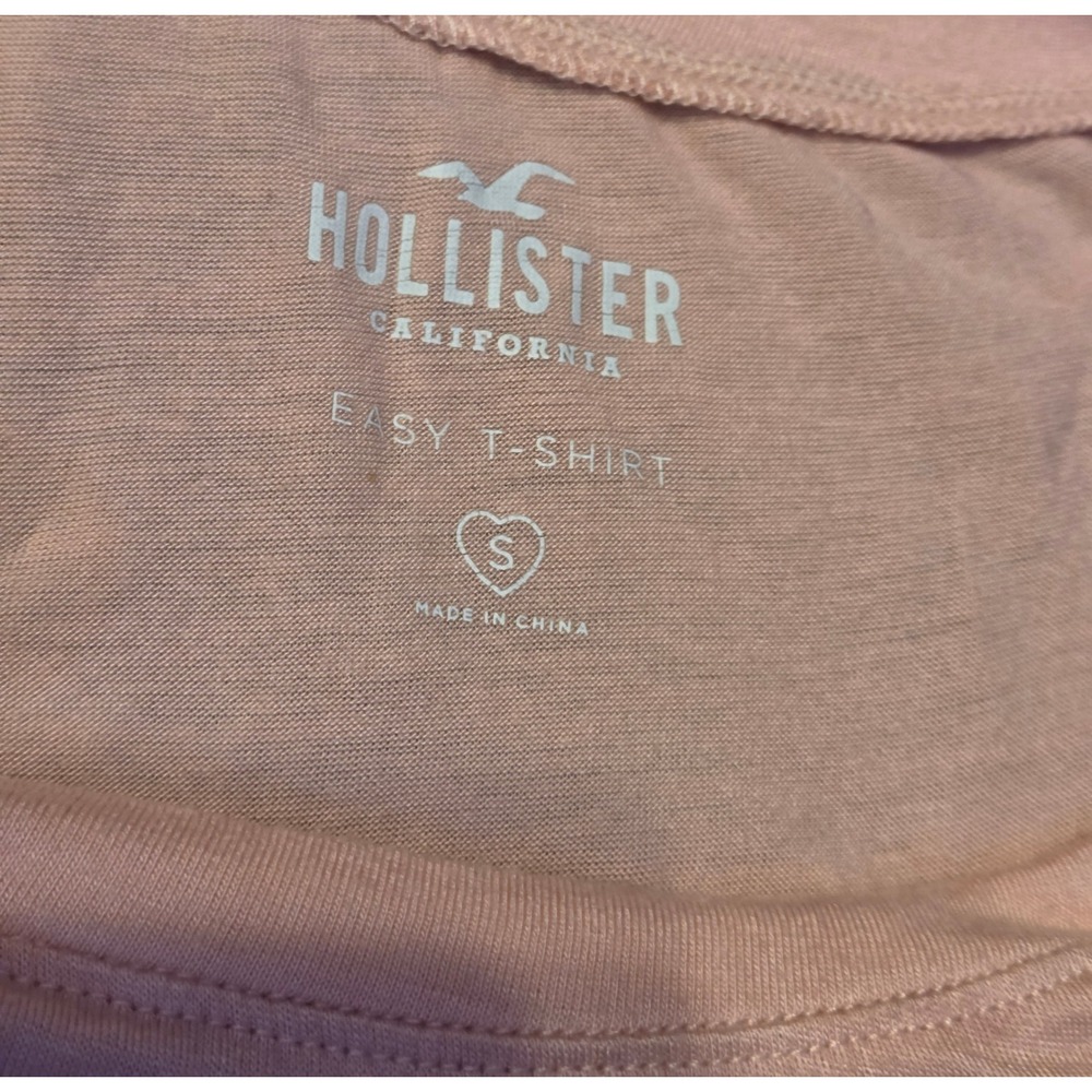 Hollister Easy Dip Tye‎ Short Sleeve T-Shirt Women's Size Small Pink Blue - Picture 5 of 7